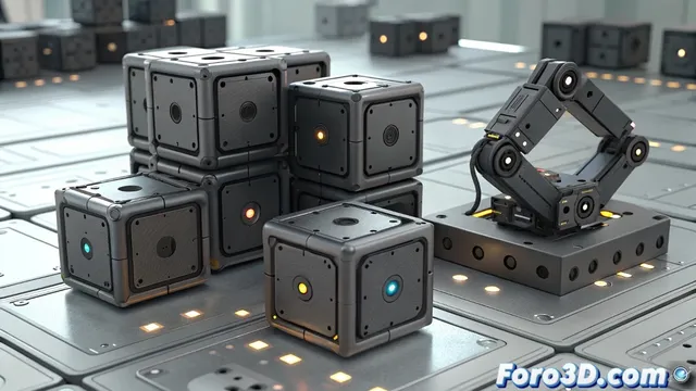 Cubos robóticos del MIT CSAIL que se mueven sin partes externas