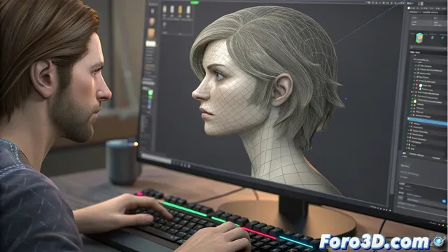 Estilizar pelo en personajes 3d: guías, simulación y render