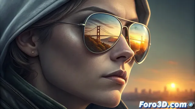 Los reflejos en gafas de sol crean retratos narrativos