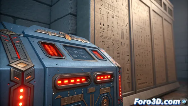 Material maker para texturas de interfaz con estilos fantásticos y ciencia ficción