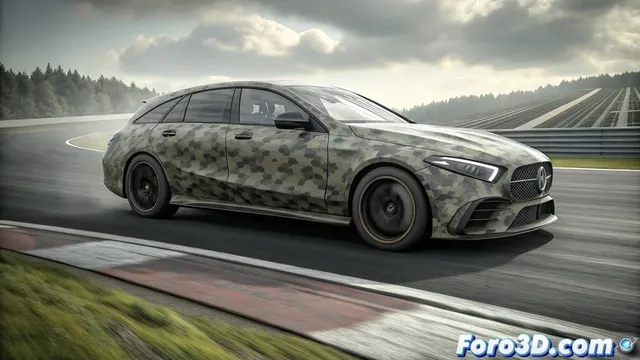 Mercedes-AMG prueba su nuevo CLA Shooting Brake eléctrico