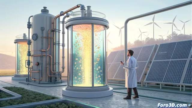 Microbios convierten dióxido de carbono del aire en proteína comestible