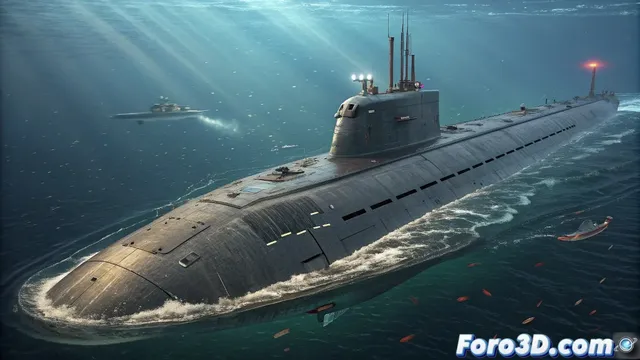 Modelado 3d del submarino nuclear Clase Yasen