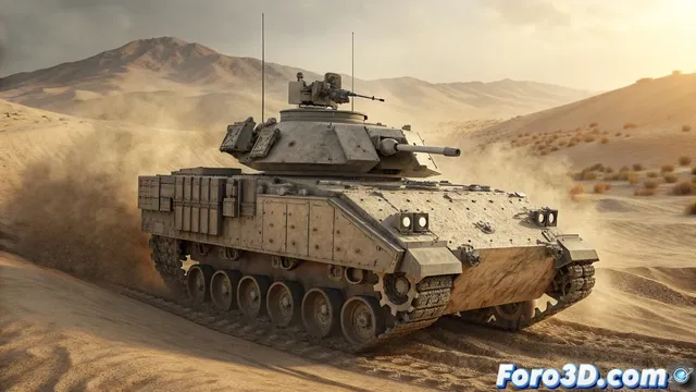 Modelado 3D del M2 Bradley: dimensiones, armamento y técnicas avanzadas