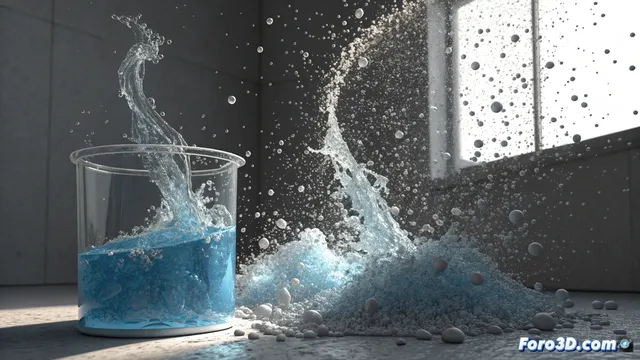 RealFlow Hybrido combina partículas y malla en un solo solver