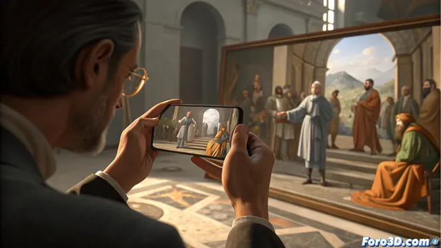 Recrear obras de arte clásicas con un teléfono móvil