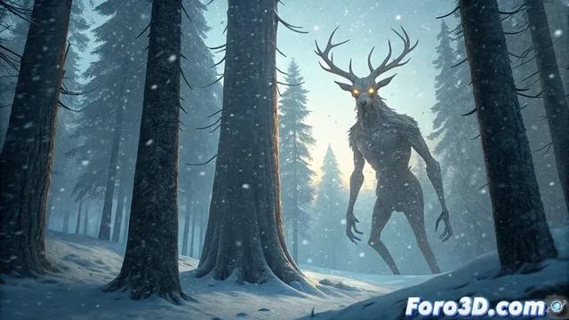Crear al Wendigo en Blender con el estilo Pencil