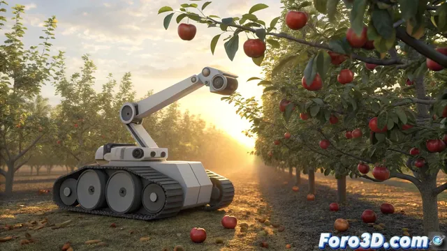 Robots que cosechan fruta: cómo la automatización transforma la agricultura