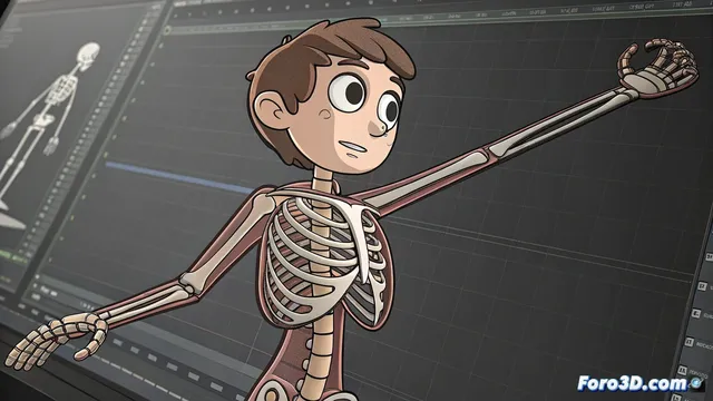 Synfig Studio implementa un sistema de huesos para animar