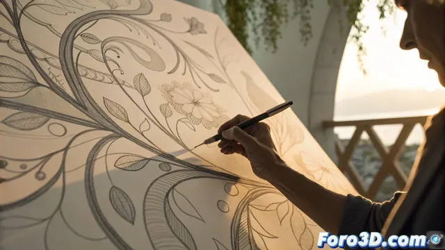 Técnica de dibujo dinámico para formas complejas en perspectiva