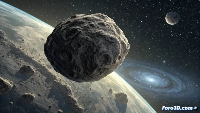 Astrónomos descubren un asteroide binario con su propia luna