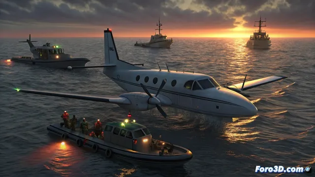 Un avión de la Marina mexicana se estrella en aguas de Texas