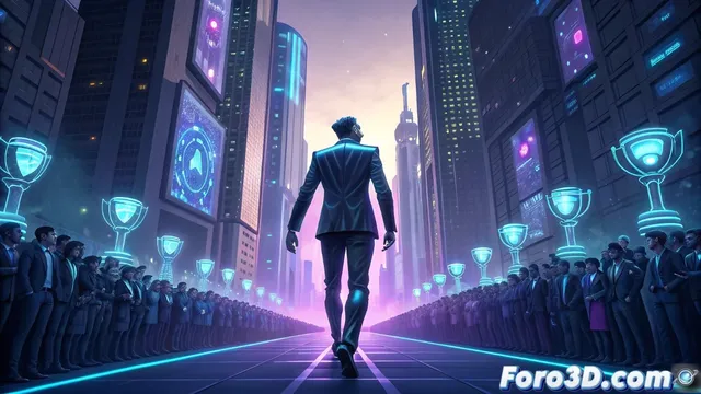 El triunfo corporativo en Neo-Roma: un desfile de datos y emojis