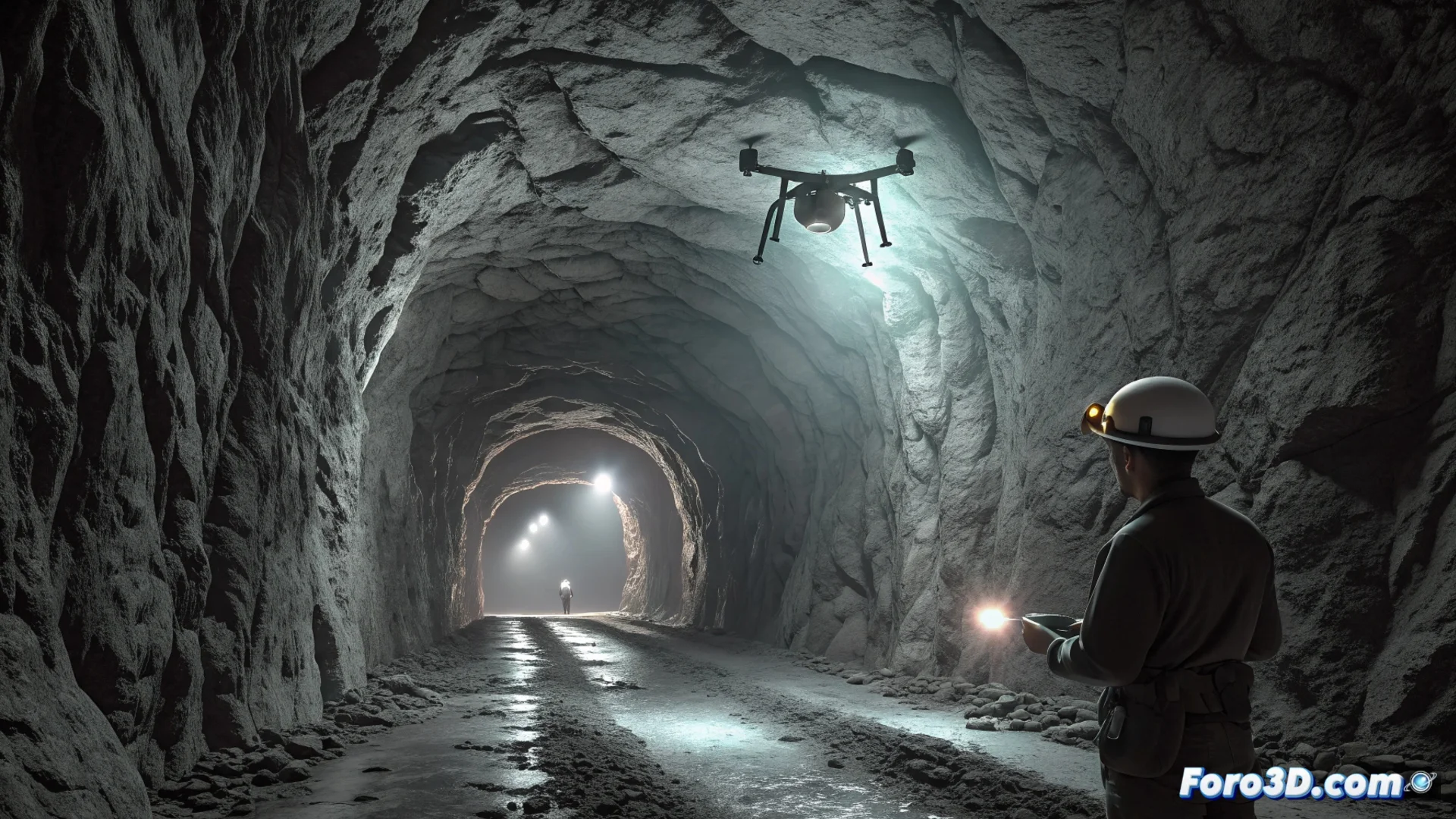 Un dron escanea una cueva para planificar rescatar espeleólogos