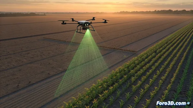 Un dron con LiDAR y cámara multiespectral cuantifica daños agrícolas