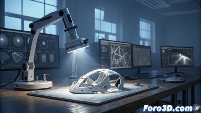 La reconstrucción 3d de un faro identifica un vehículo en una fuga