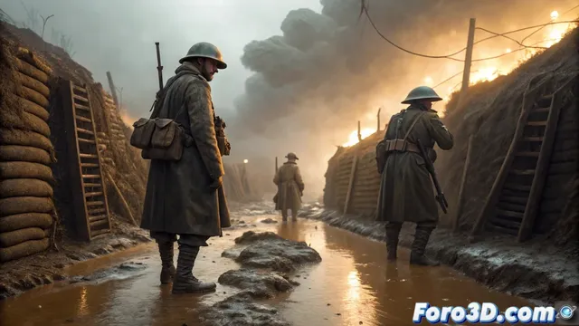 Un guion distópico traslada la guerra de trincheras a un conflicto post-humano