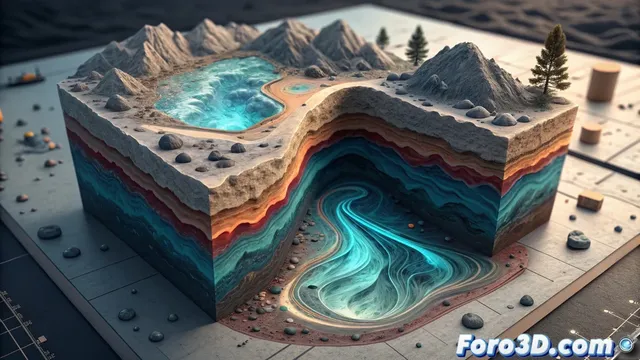 Un modelo 3d del subsuelo rastrea un contaminante en un acuífero