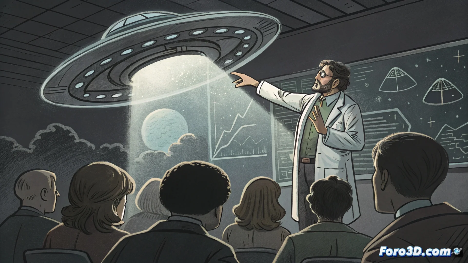 Un profesor propone que los ovnis son humanos del futuro