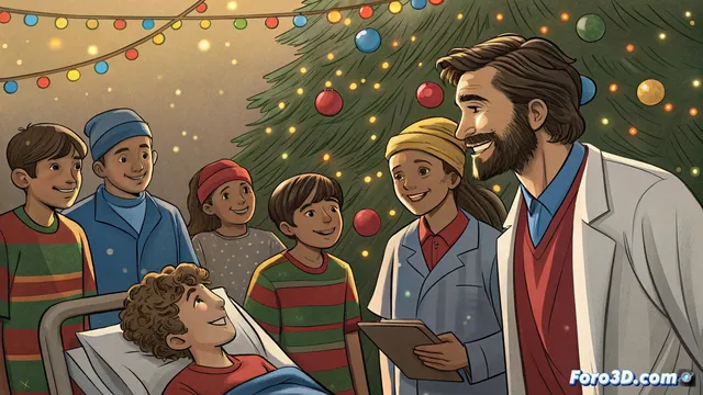 La fundación HM Obra Social Nens y el RCD Espanyol organizan una visita navideña al hospital