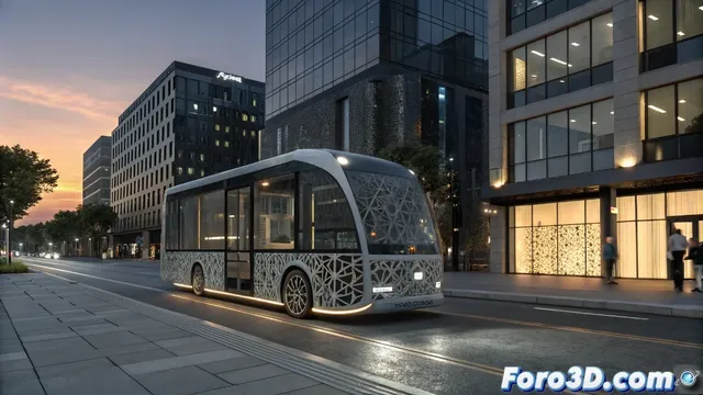 Auve Tech reinventa el transporte urbano con transbordadores autónomos de carrocería impresa en 3D