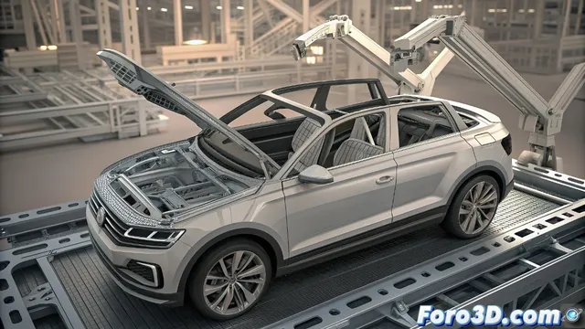 Volkswagen integra piezas metálicas impresas en 3D en el T-Roc Cabriolet