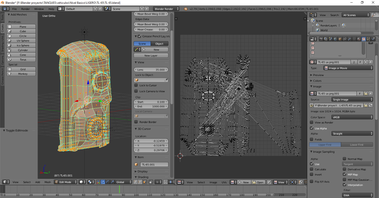 Nombre:  Blender_ [F__Blender proyecto_TANQUES_vehiculos_Nivel Basico_LIGERO_TL-65_TL-65.blend] 15_11_201.png
Visitas: 1519
Tamaño: 330.9 KB
