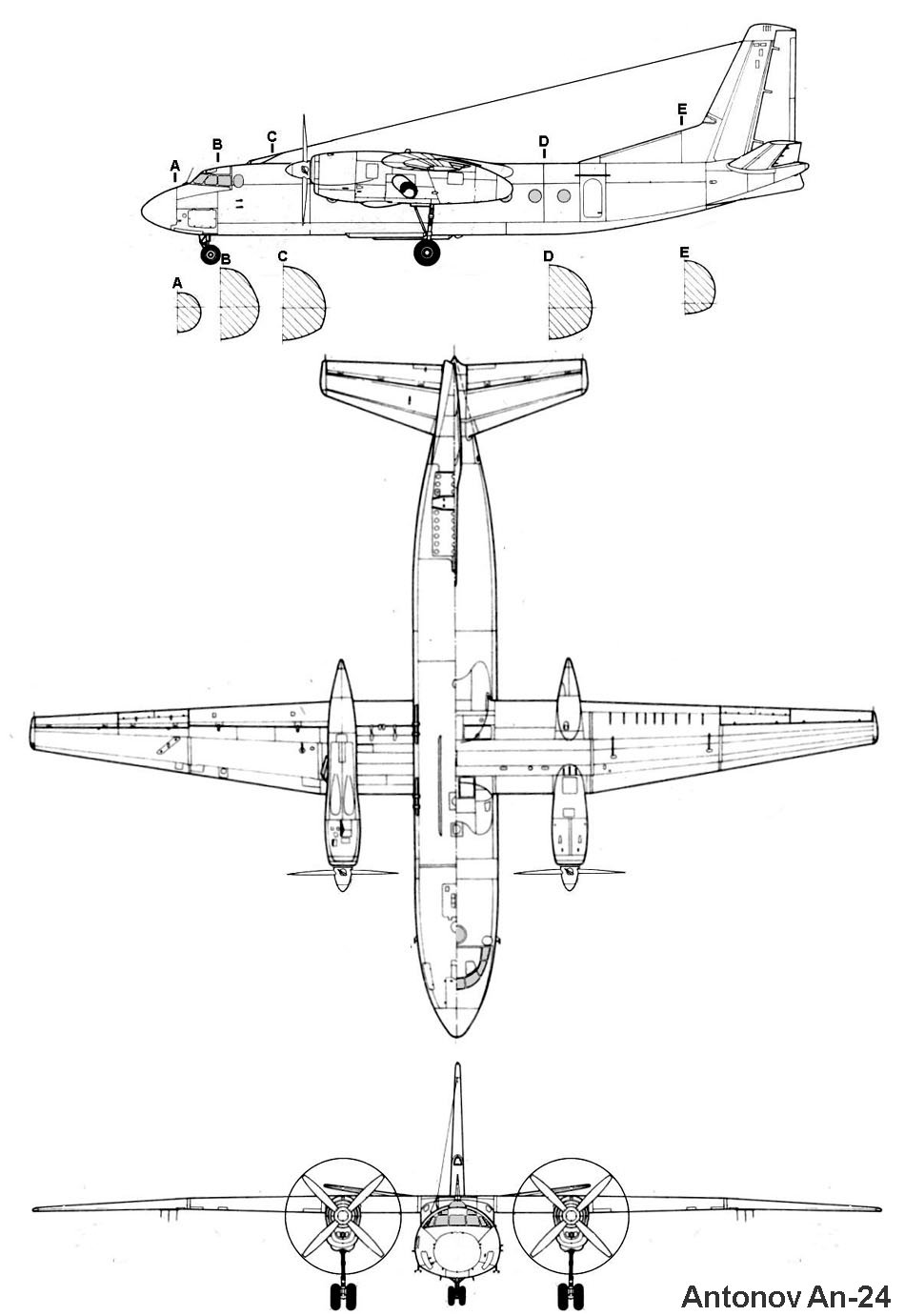 Nombre:  Bluepirnt aeronave Antonov AN-24.jpg
Visitas: 1483
Tamaño: 110.4 KB